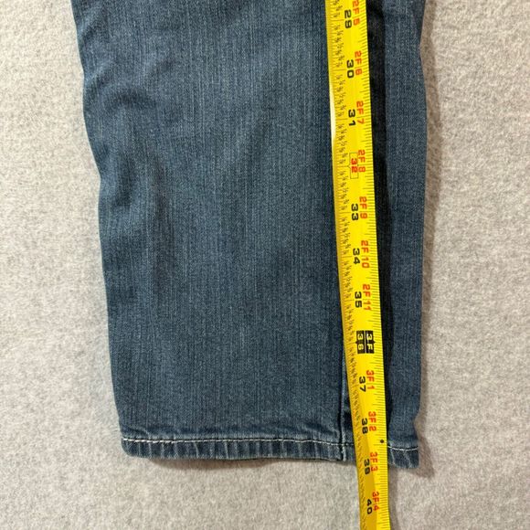 Levis Jeans Mens 505 32x32 Blue Denim Straight Workwear American Solid Mid Rise - Picture 7 of 12
